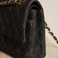 CHANEL CLASSIC MEDIUM DOUBLE FLAP | BLACK DENIM