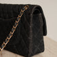 CHANEL CLASSIC MEDIUM DOUBLE FLAP | BLACK DENIM