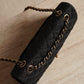 CHANEL CLASSIC MEDIUM DOUBLE FLAP | BLACK DENIM