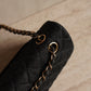 CHANEL CLASSIC MEDIUM DOUBLE FLAP | BLACK DENIM