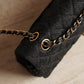 CHANEL CLASSIC MEDIUM DOUBLE FLAP | BLACK DENIM
