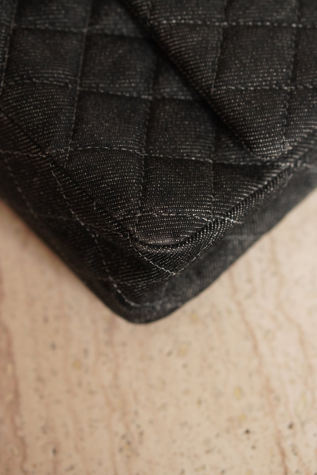CHANEL CLASSIC MEDIUM DOUBLE FLAP | BLACK DENIM