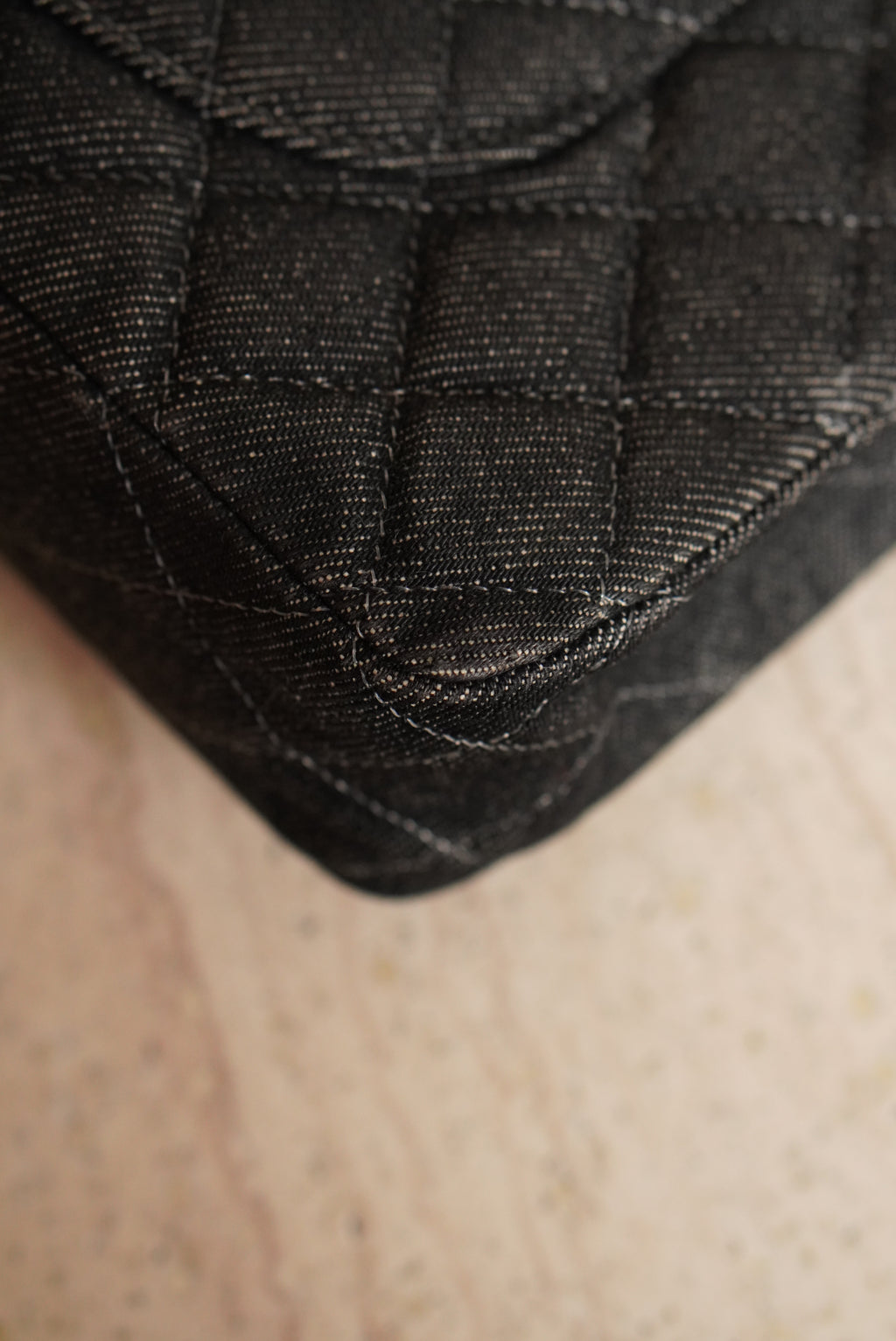 CHANEL CLASSIC MEDIUM DOUBLE FLAP | BLACK DENIM