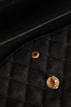 CHANEL CLASSIC MEDIUM DOUBLE FLAP | BLACK DENIM
