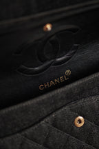 CHANEL CLASSIC MEDIUM DOUBLE FLAP | BLACK DENIM
