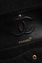 CHANEL CLASSIC MEDIUM DOUBLE FLAP | BLACK DENIM