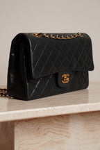 CHANEL CLASSIC MEDIUM DOUBLE FLAP | BLACK