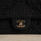 CHANEL CLASSIC MEDIUM DOUBLE FLAP | BLACK TWEED PATCHWORK