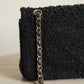 CHANEL CLASSIC MEDIUM DOUBLE FLAP | BLACK TWEED PATCHWORK
