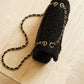 CHANEL CLASSIC MEDIUM DOUBLE FLAP | BLACK TWEED PATCHWORK