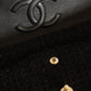 CHANEL CLASSIC MEDIUM DOUBLE FLAP | BLACK TWEED PATCHWORK