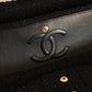 CHANEL CLASSIC MEDIUM DOUBLE FLAP | BLACK TWEED PATCHWORK