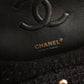 CHANEL CLASSIC MEDIUM DOUBLE FLAP | BLACK TWEED PATCHWORK