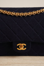 CHANEL CLASSIC MEDIUM DOUBLE FLAP | NAVY BLUE
