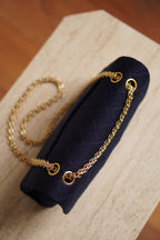 CHANEL CLASSIC MEDIUM DOUBLE FLAP | NAVY BLUE