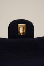 CHANEL CLASSIC MEDIUM DOUBLE FLAP | NAVY BLUE