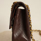 CHANEL CLASSIC MEDIUM DOUBLE FLAP | BROWN