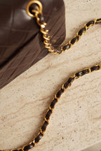 CHANEL CLASSIC MEDIUM DOUBLE FLAP | BROWN