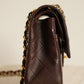 CHANEL CLASSIC MEDIUM DOUBLE FLAP | BROWN