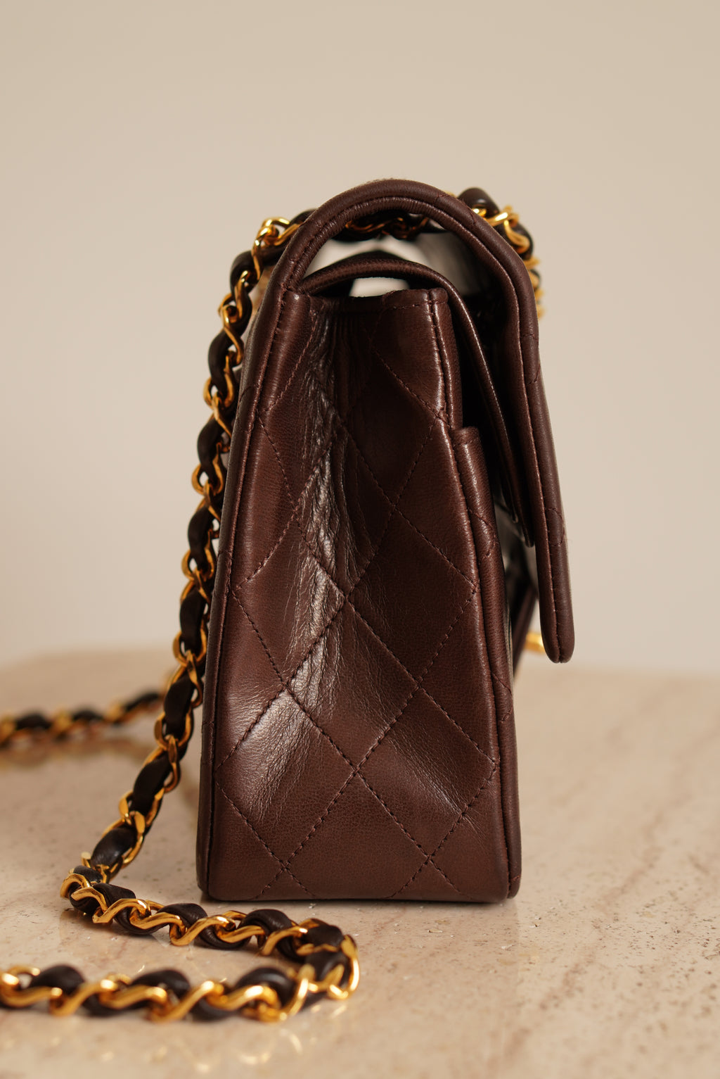 CHANEL CLASSIC MEDIUM DOUBLE FLAP | BROWN