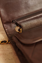 CHANEL CLASSIC MEDIUM DOUBLE FLAP | BROWN