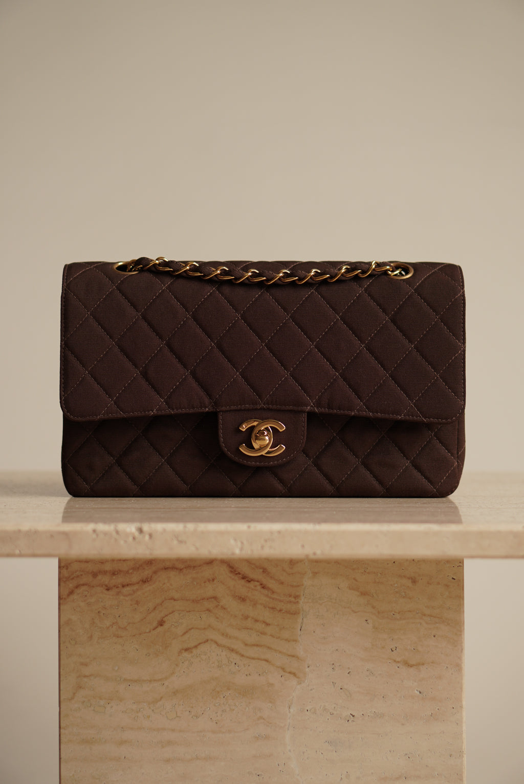 CHANEL CLASSIC MEDIUM DOUBLE FLAP | BROWN