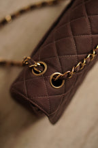 CHANEL CLASSIC MEDIUM DOUBLE FLAP | BROWN