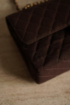 CHANEL CLASSIC MEDIUM DOUBLE FLAP | BROWN
