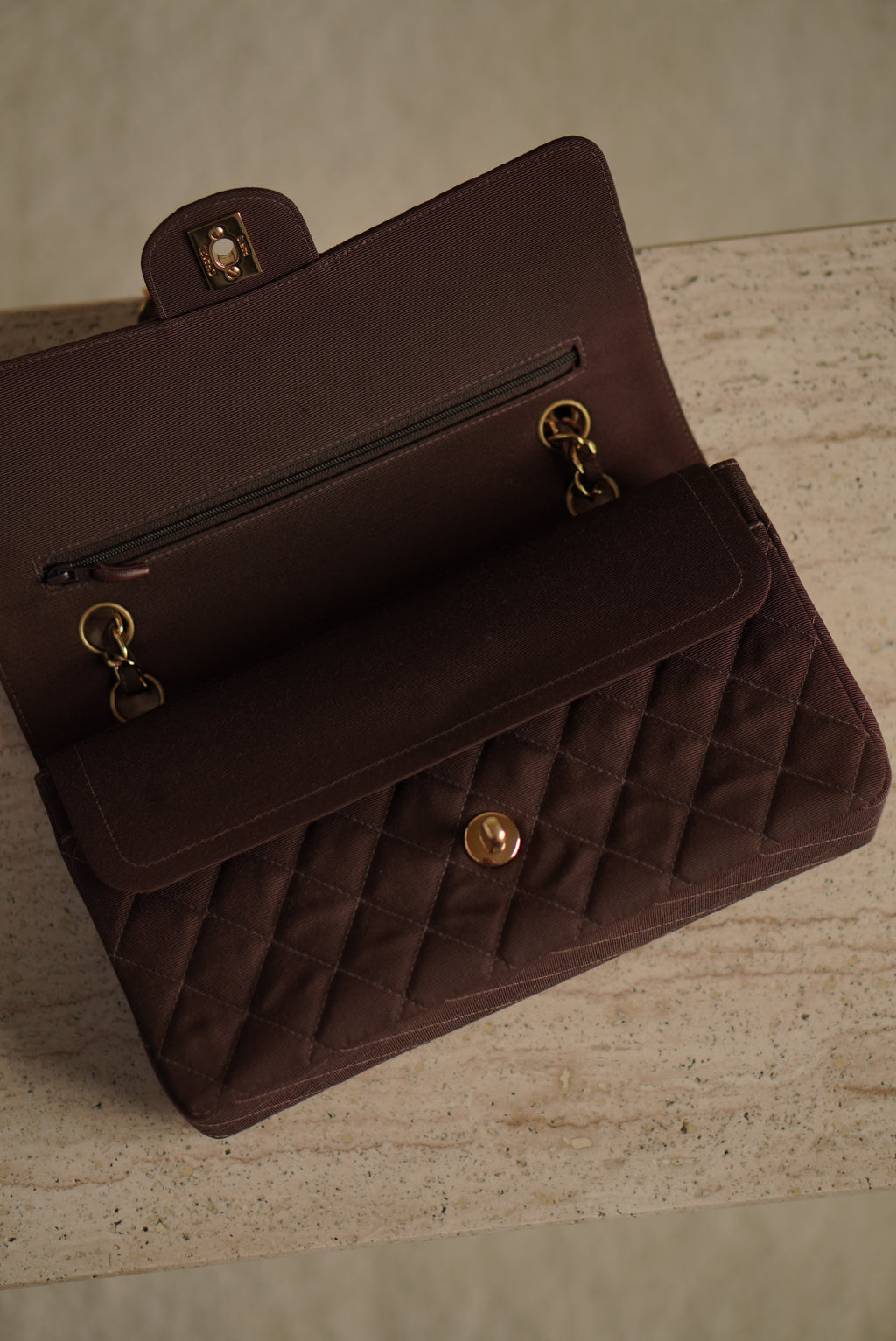 CHANEL CLASSIC MEDIUM DOUBLE FLAP | BROWN
