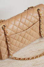 CHANEL CLASSIC MEDIUM DOUBLE FLAP | BEIGE