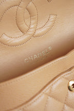 CHANEL CLASSIC MEDIUM DOUBLE FLAP | BEIGE
