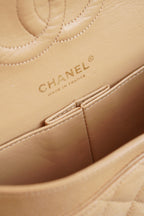 CHANEL CLASSIC MEDIUM DOUBLE FLAP | BEIGE