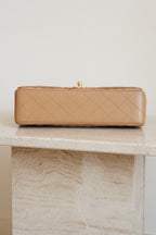 CHANEL CLASSIC MEDIUM DOUBLE FLAP | BEIGE