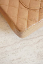 CHANEL CLASSIC MEDIUM DOUBLE FLAP | BEIGE