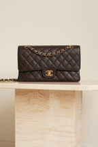 CHANEL CLASSIC MEDIUM DOUBLE FLAP | BROWN