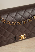 CHANEL CLASSIC MEDIUM DOUBLE FLAP | BROWN