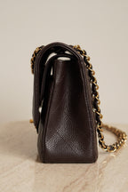 CHANEL CLASSIC MEDIUM DOUBLE FLAP | BROWN