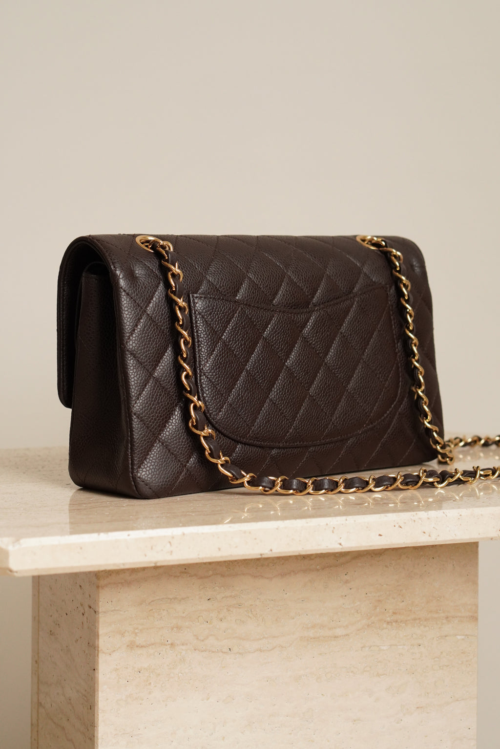 CHANEL CLASSIC MEDIUM DOUBLE FLAP | BROWN