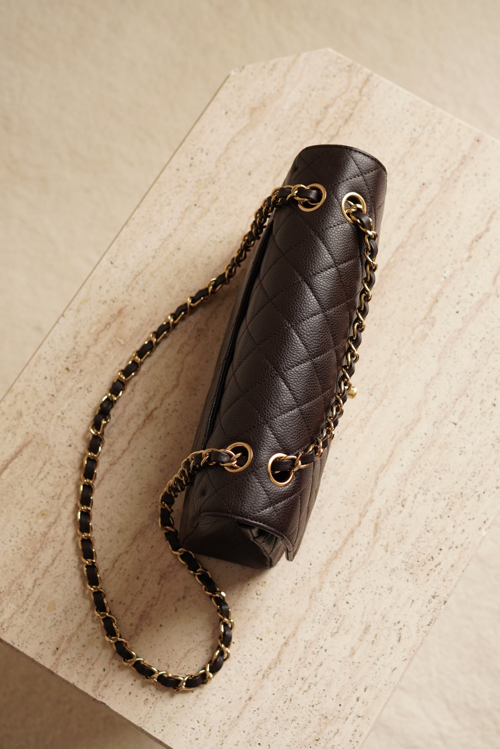 CHANEL CLASSIC MEDIUM DOUBLE FLAP | BROWN