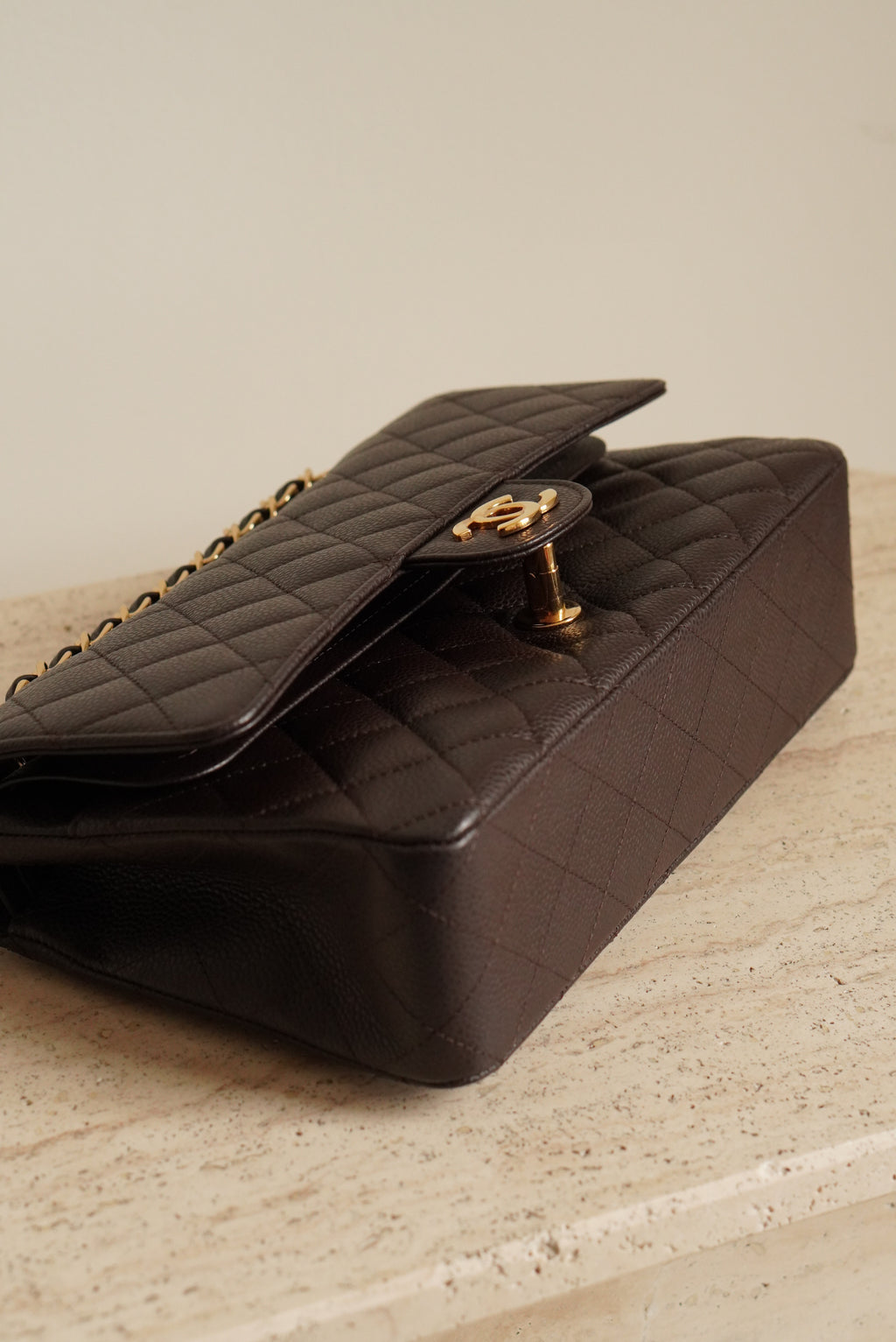 CHANEL CLASSIC MEDIUM DOUBLE FLAP | BROWN