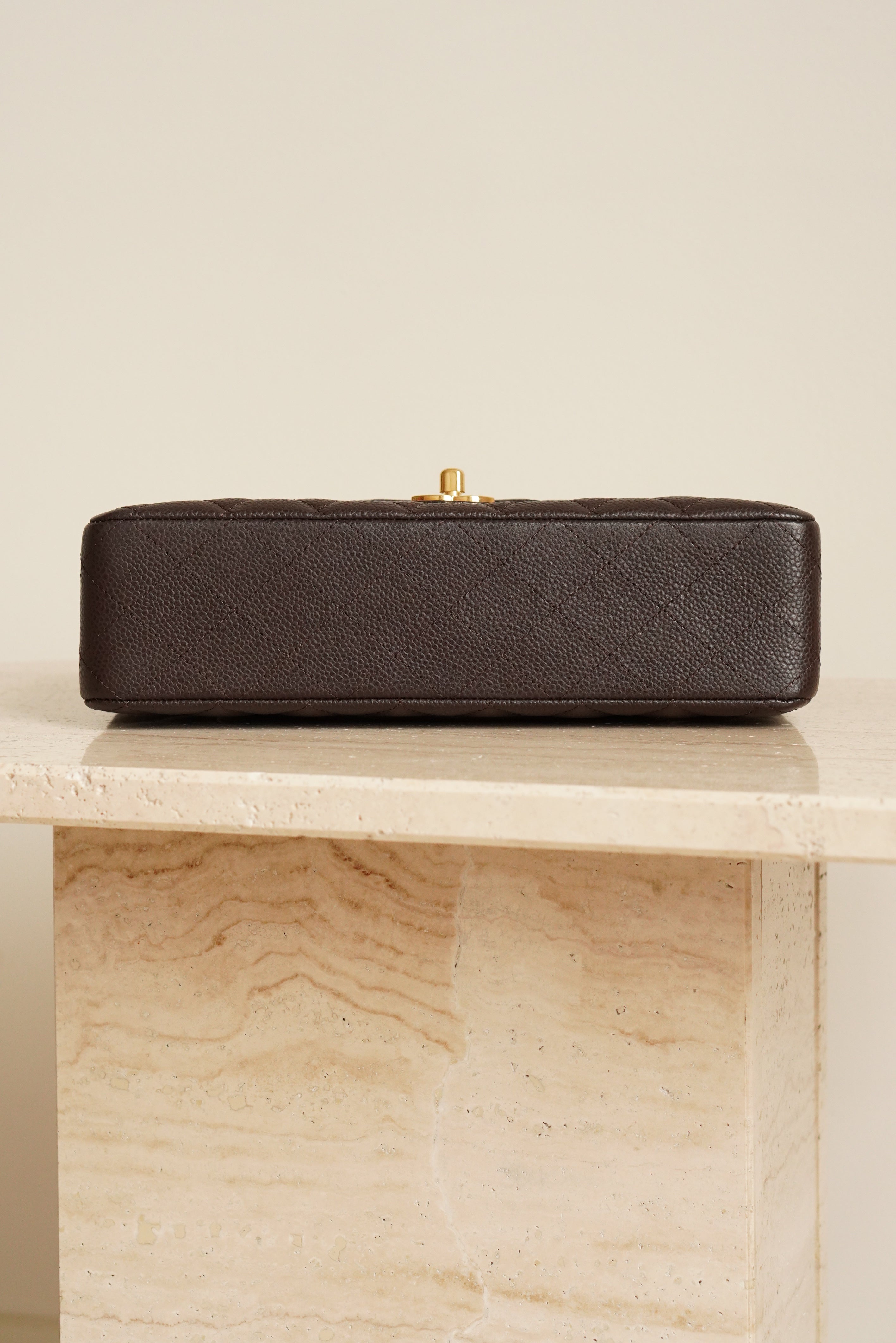 CHANEL CLASSIC MEDIUM DOUBLE FLAP | BROWN