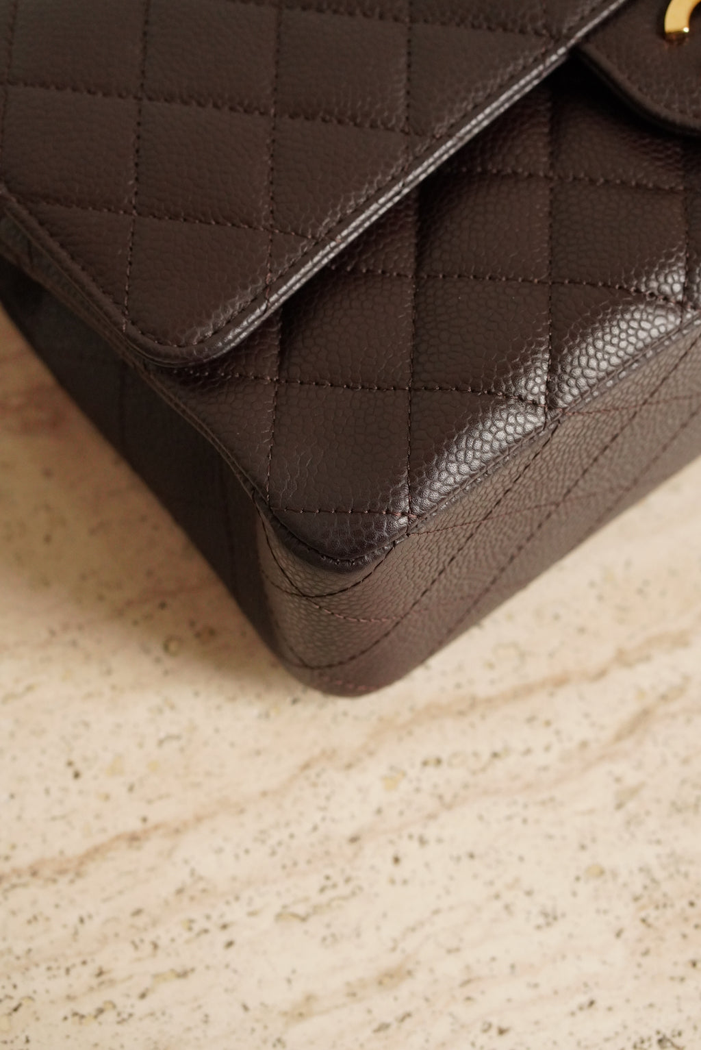 CHANEL CLASSIC MEDIUM DOUBLE FLAP | BROWN