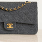 CHANEL CLASSIC MEDIUM DOUBLE FLAP | GREY