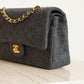 CHANEL CLASSIC MEDIUM DOUBLE FLAP | GREY