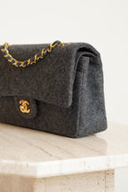 CHANEL CLASSIC MEDIUM DOUBLE FLAP | GREY