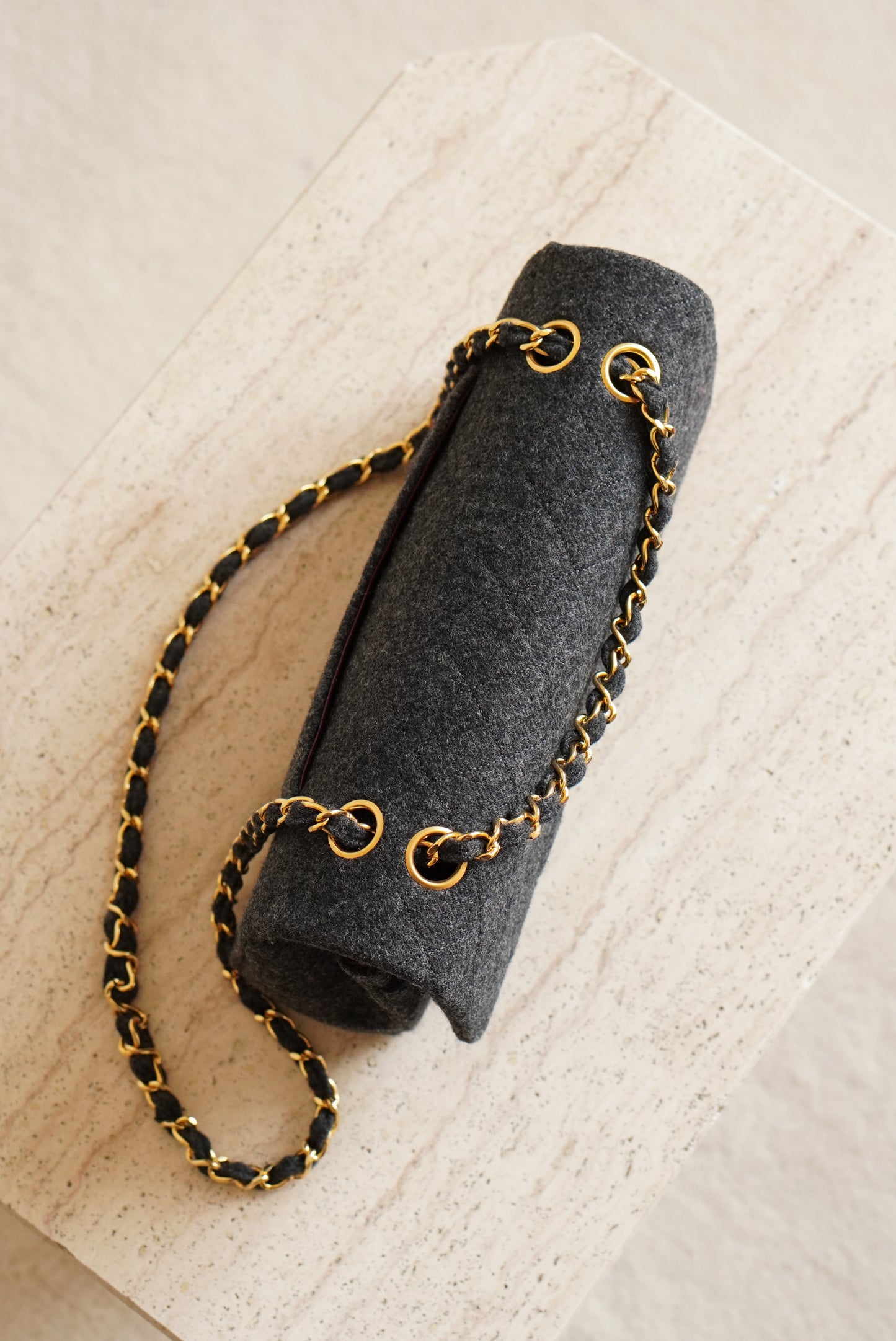 CHANEL CLASSIC MEDIUM DOUBLE FLAP | GREY