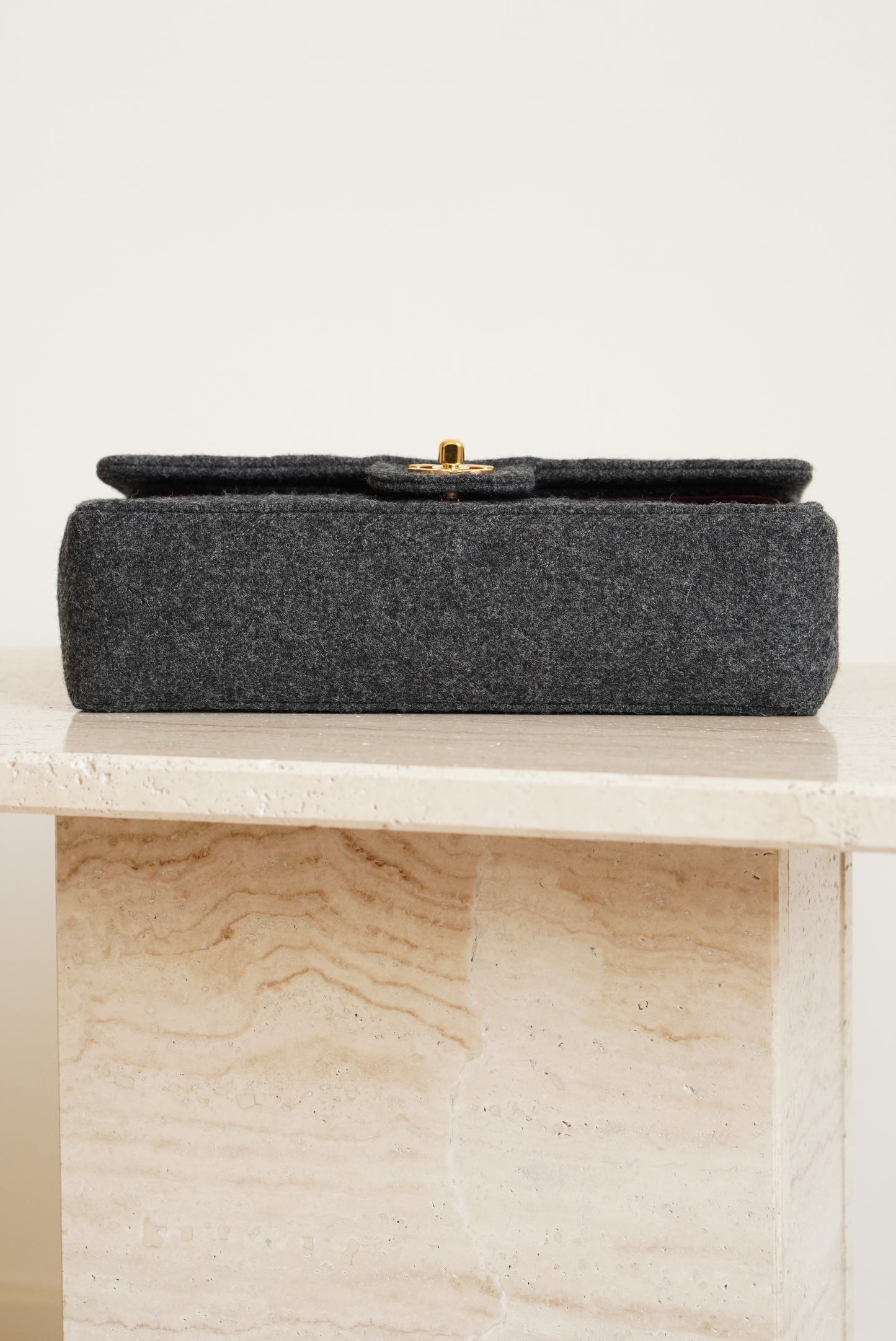 CHANEL CLASSIC MEDIUM DOUBLE FLAP | GREY