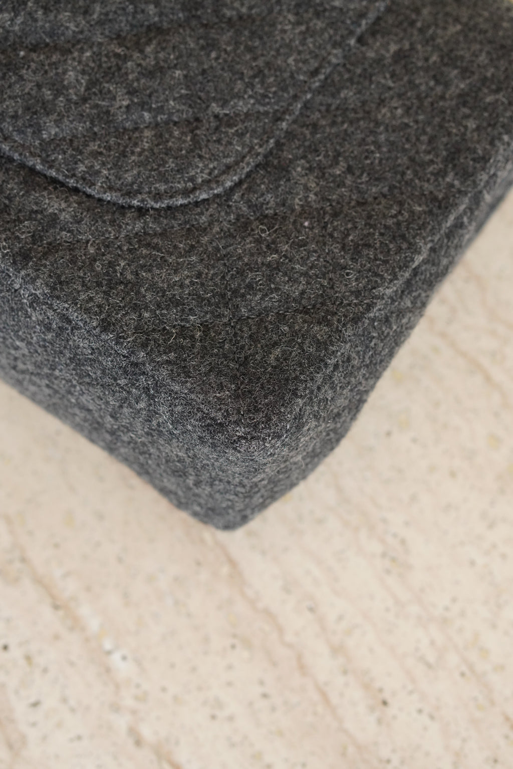 CHANEL CLASSIC MEDIUM DOUBLE FLAP | GREY