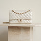 CHANEL CLASSIC MEDIUM DOUBLE FLAP | IRIDESCENT IVORY