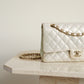 CHANEL CLASSIC MEDIUM DOUBLE FLAP | IRIDESCENT IVORY